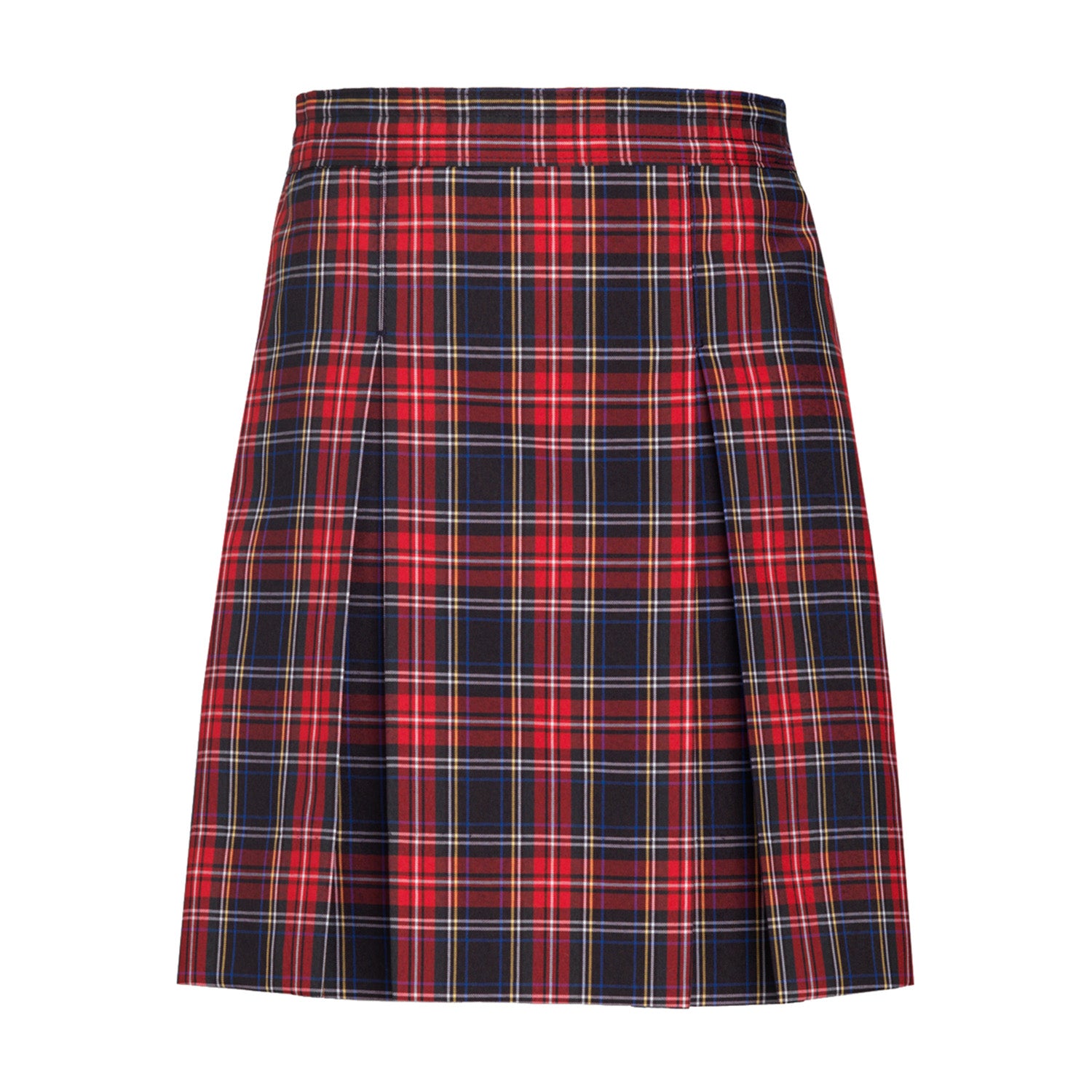 Khaki Stitched Down Kick Pleat Skirt