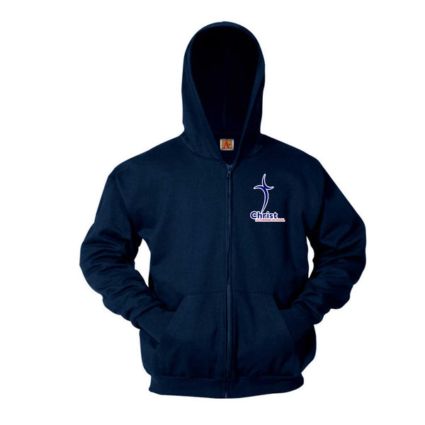 Christ Lutheran Full-Zip Hooded Fleece Sweatshirt