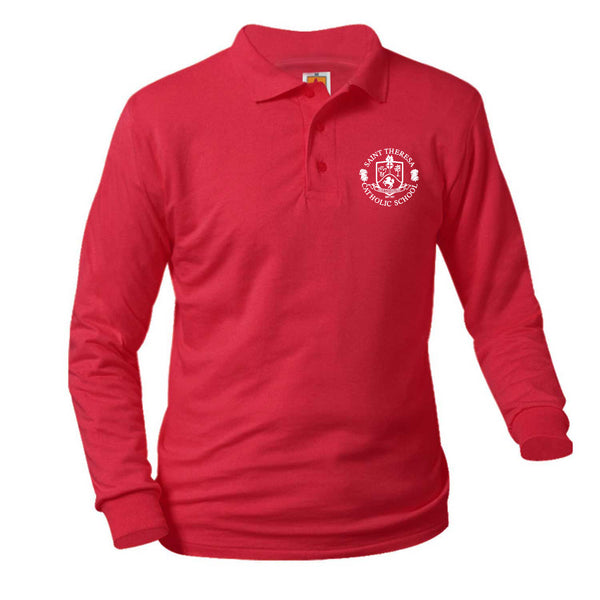 St. Theresa Unisex Jersey Long Sleeve Polo