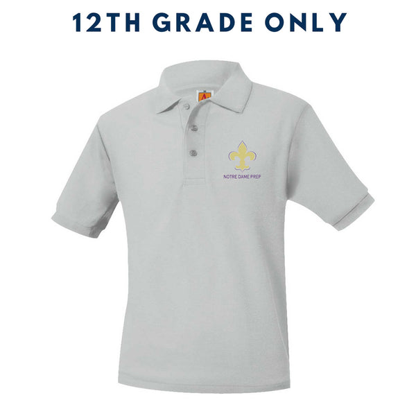 Notre Dame Male Unisex Pique Short Sleeve Polo