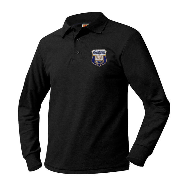 Scottsdale Prep Unisex Pique Long Sleeve Polo (9-12th)