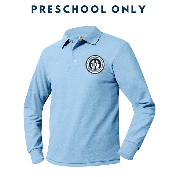 Our Lady of Mount Carmel Preschool Pique Long Sleeve Polo