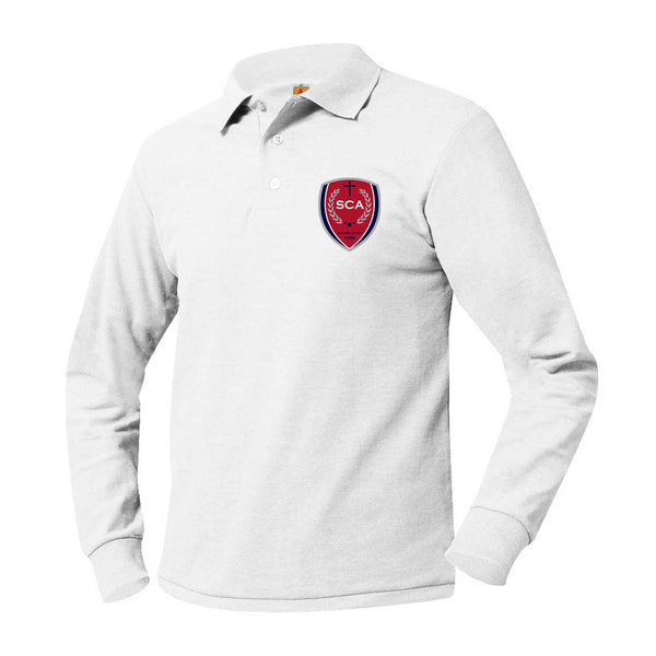 Scottsdale Christian Academy Unisex Pique Long Sleeve Polo