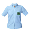 Arete Prep Academy Female Oxford Short Sleeve Blouse - Patch on the pocket