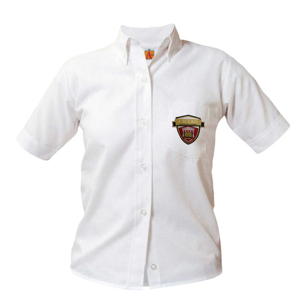 Cicero Prep Female Oxford Short Sleeve Blouse