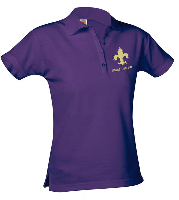 Notre Dame Female Short Sleeve Pique Polo