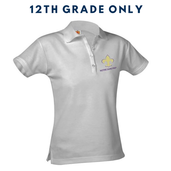 Notre Dame Female Short Sleeve Pique Polo