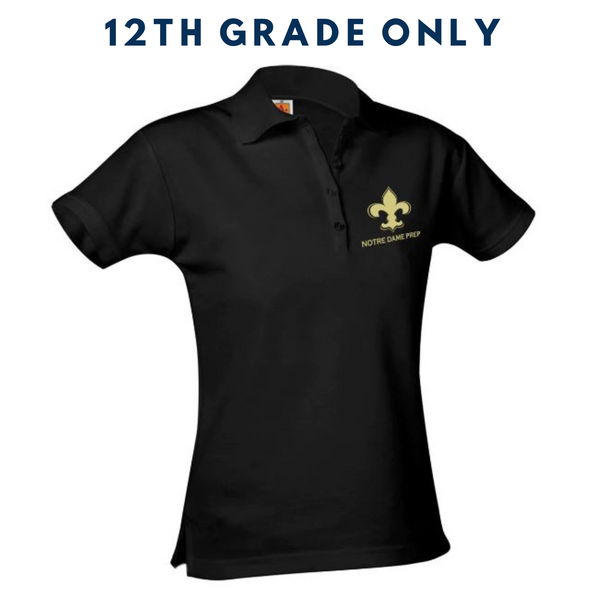 Notre Dame Female Short Sleeve Pique Polo