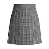 Andrew Plaid Stitched Down Knife Pleat Skirt