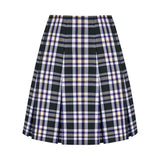Arlington Plaid High Waist Box Pleat Skirt