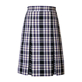 Arlington Plaid Stitched Down Kick Pleat Skirt