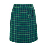 Burke Plaid Double Tab Pleat Skort
