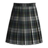 Carden Plaid High Waist Box Pleat Skirt