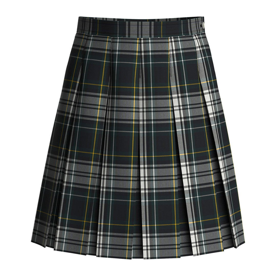 Carden Plaid High Waist Box Pleat Skirt – Dennis Outlet