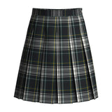 Carden Plaid Stitched Down Box Pleat Skirt