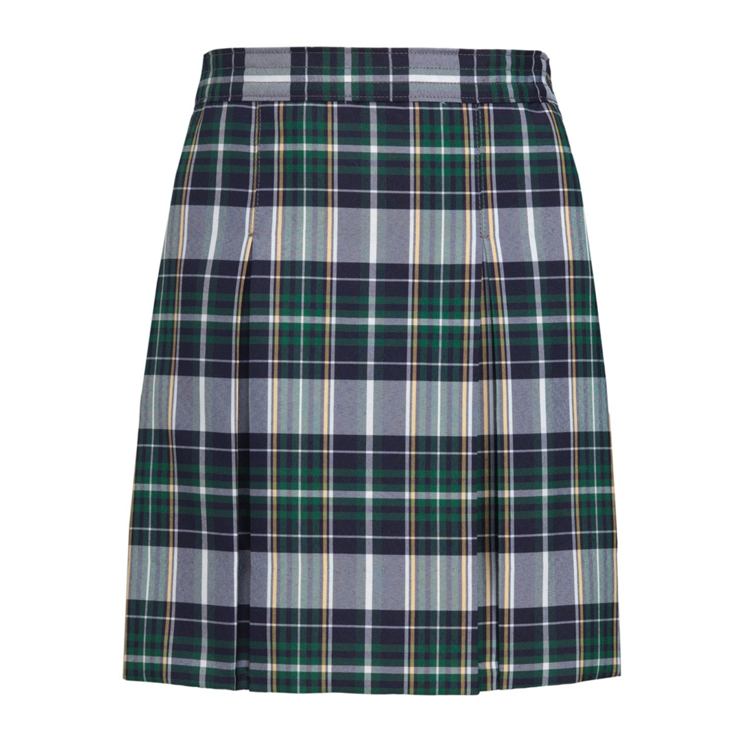 Christopher Plaid Stitched Down Kick Pleat Skirt – Dennis Outlet