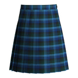 Douglas Plaid Stitched Down Knife Pleat Skirt