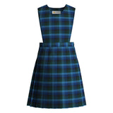 Douglas Plaid Bib Front Stitched Down Knife Pleat Jumper
