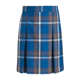 Grant Plaid Stitched Down Kick Pleat Skirt