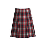 Liberty Plaid High Waist Box Pleat Skirt