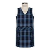 Lincoln Plaid V Neck Drop Waist Shift