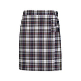 Marymount Plaid Double Tab Pleat Skort