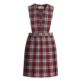 Mcdonald Plaid Bib Front Stitched Down Box Pleat Jumper