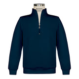 Navy Quarter Zip Pullover Sweatshirt