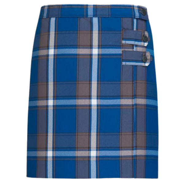 Queen of Peace Kick Pleat Plaid Skort