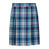 RR Plaid Stitched Down Kick Pleat Skirt