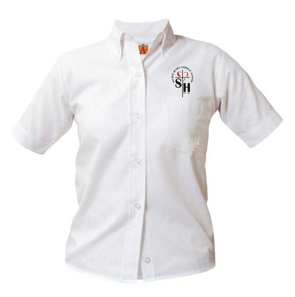 Sacred Heart Female Oxford Short Sleeve Blouse (K-8th Grade)