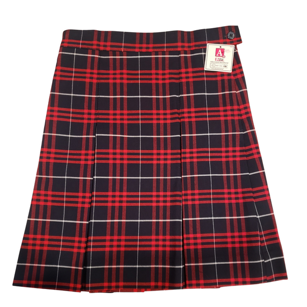 Our Lady of Mount Carmel Kick Pleat Plaid Skirt