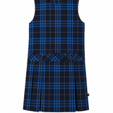 Lincoln Plaid Jewel Neck Drop Waist Shift