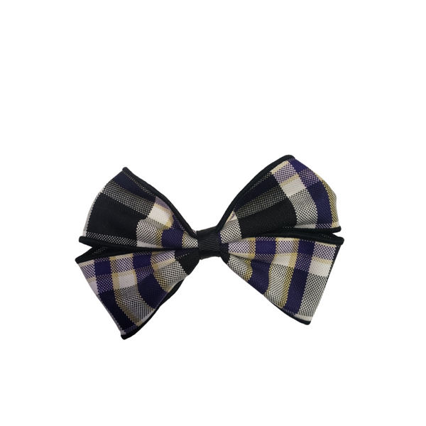 Plaid 2M Pinch Clip Bow