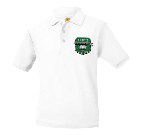 Arete Prep Academy Unisex Pique Short Sleeve Polo (Grades 6-8)