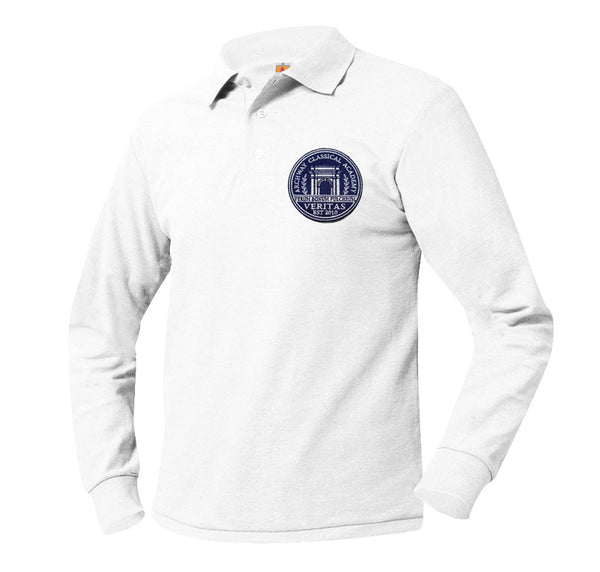 Archway Veritas Unisex Pique Long Sleeve Polo