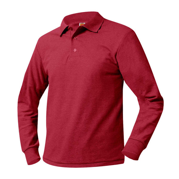 Unisex Pique Long Sleeve Polo Essential