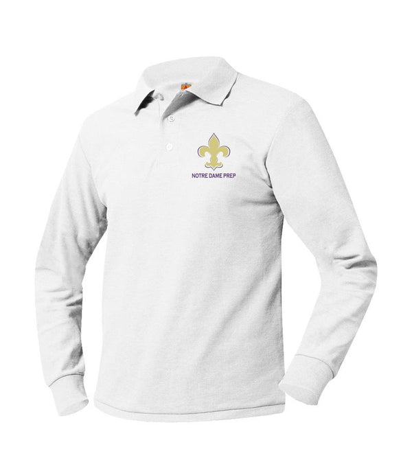 Notre Dame Unisex Pique Long Sleeve Polo