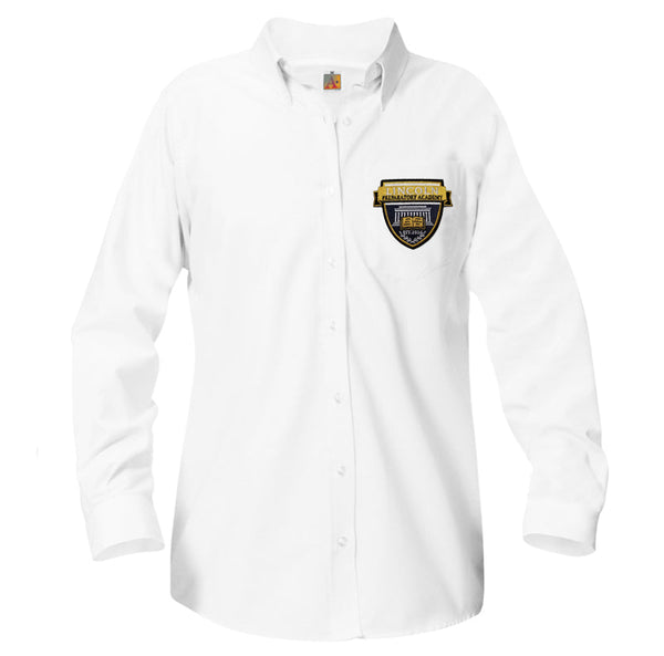 Lincoln Prep Female Oxford Long Sleeve Blouse