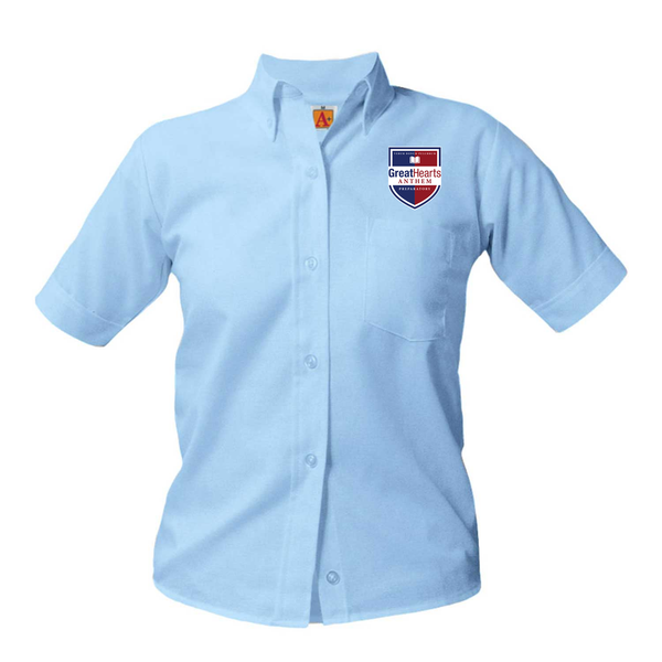 Anthem Prep Female Oxford Short Sleeve Blouse (9th-12th Grade)