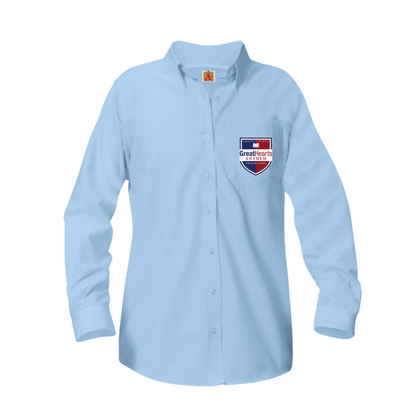 Anthem Prep Female Oxford Long Sleeve Blouse (9th-12th Grade)