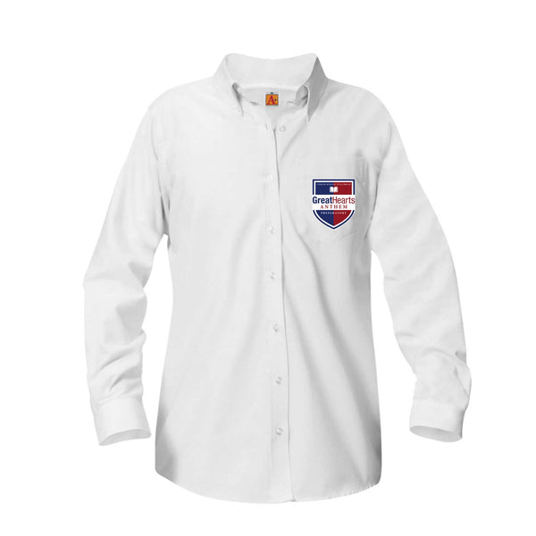 Anthem Prep Female Oxford Long Sleeve Blouse (9th-12th Grade)