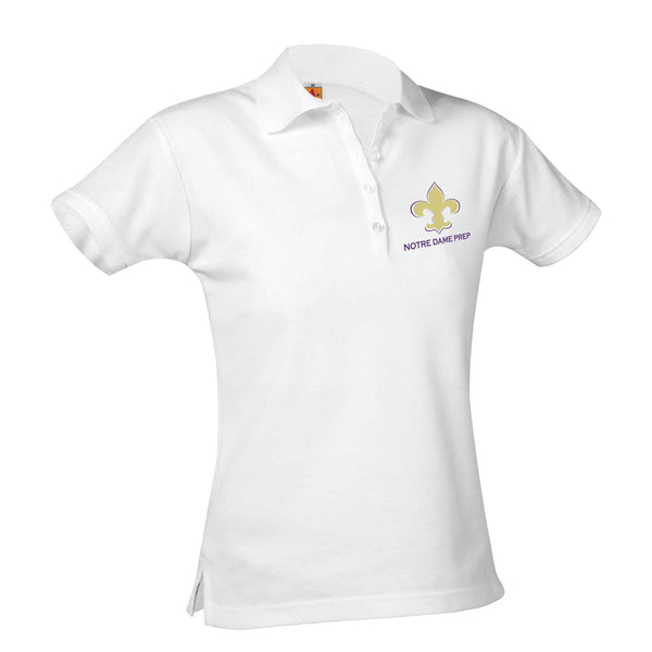 Notre Dame Female Short Sleeve Pique Polo