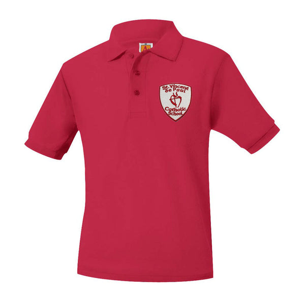 St. Vincent De Paul Unisex Pique Short Sleeve Polo