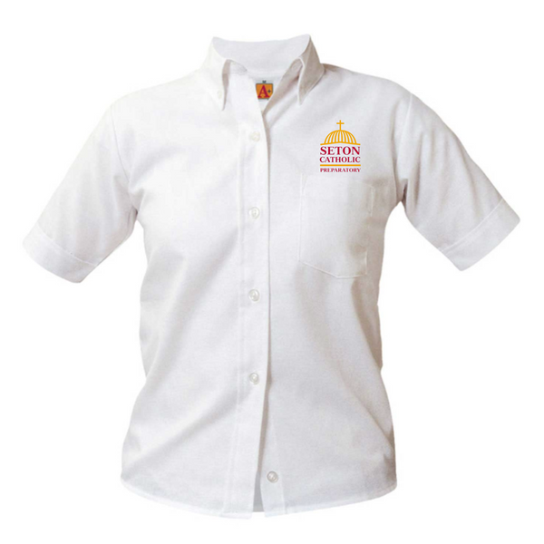 Seton Catholic Female Oxford Short Sleeve Blouse