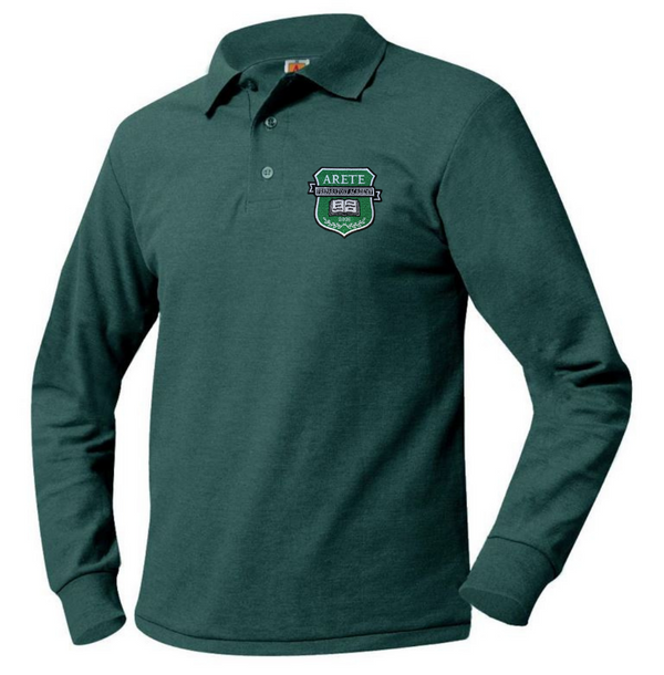 Arete Prep Academy Unisex Pique Long Sleeve Polo