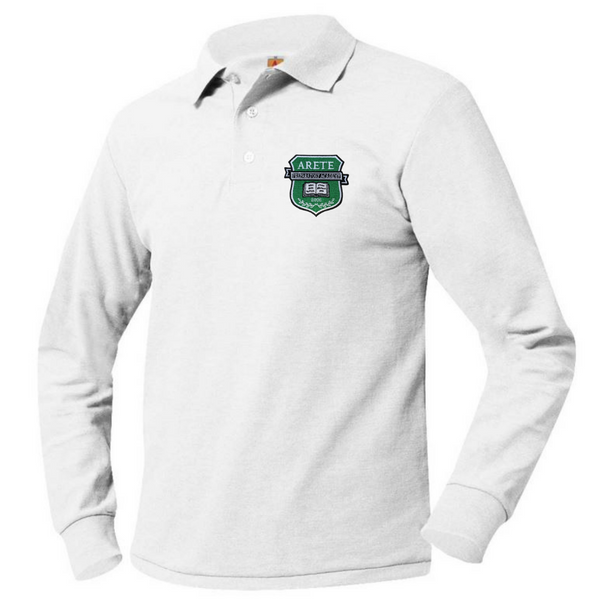 Arete Prep Academy Unisex Pique Long Sleeve Polo