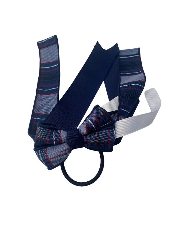 Anthem Prep Three-Layer Streamer w/Small Plaid Bow