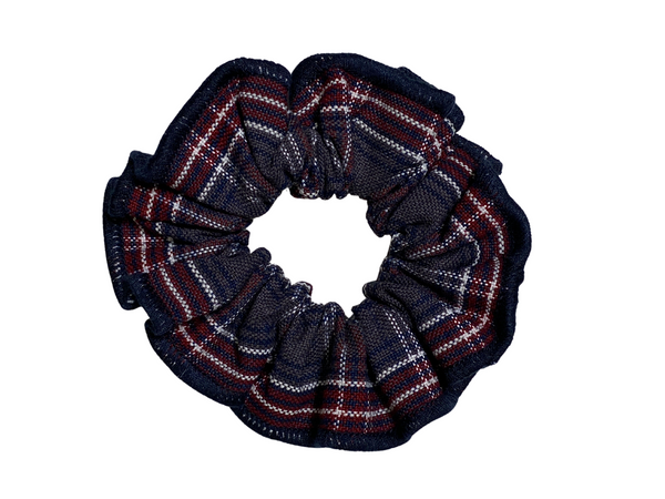 Plaid 6T Scrunchie w/Trim