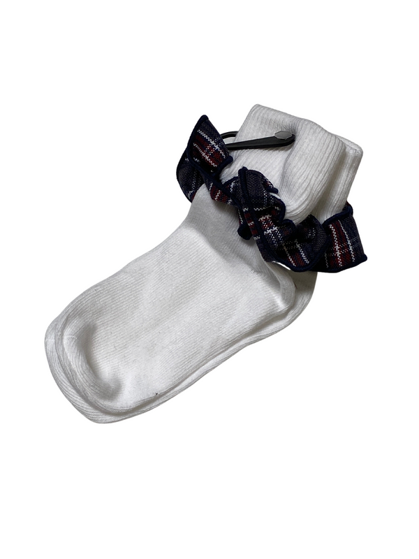 Plaid 6T Plaid Ruffle Socks